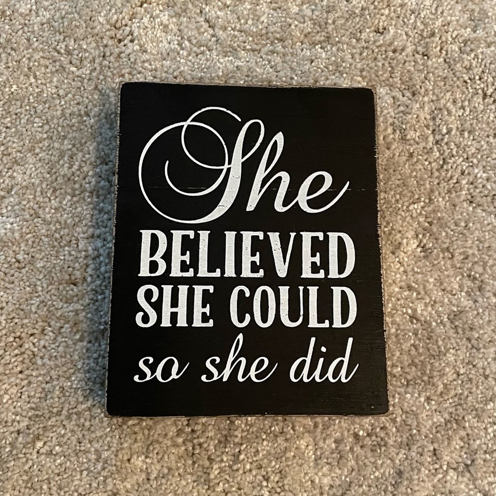 Inspirational Black and White Word Art